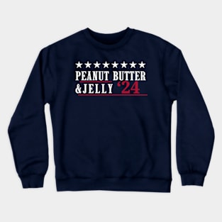 Peanut Butter and Jelly  2024 Presidential Election Crewneck Sweatshirt